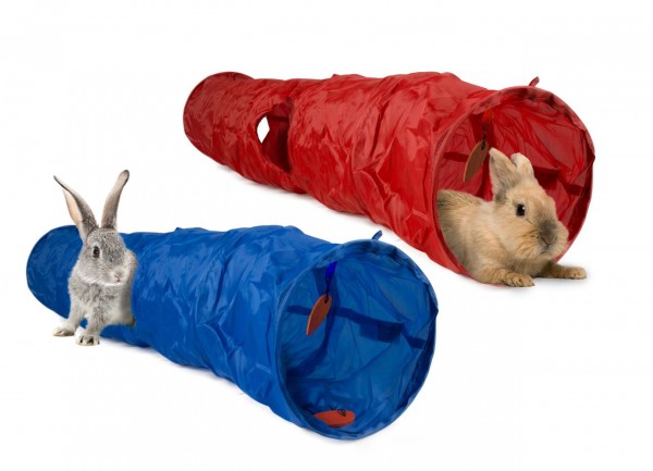 Hasen Tunnel Nylon Roadster L: 120 cm ø: 20 cm Rot