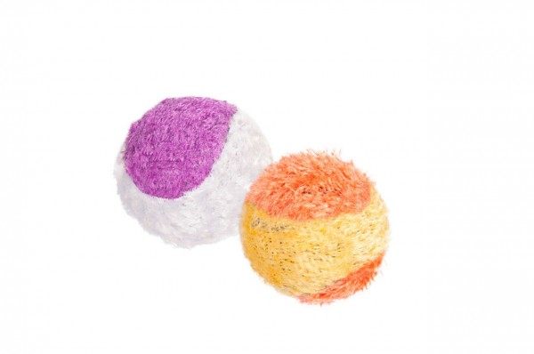 Plüsch Ball Tennis ø: 4.5 cm Katzenspielzeug 12 Stück