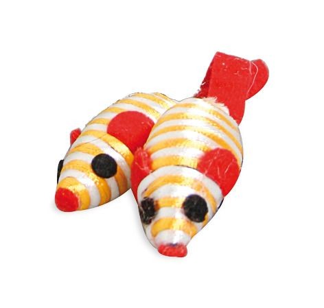 Rainbow Mäuse 5 cm Katzenspielzeug 12 Stück