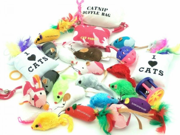 Katzen Spielzeug gemischt 10 teilig