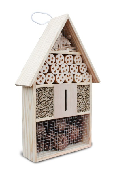 Insektenhotel groß Wildbienen Hummeln Florfliegen und mehr