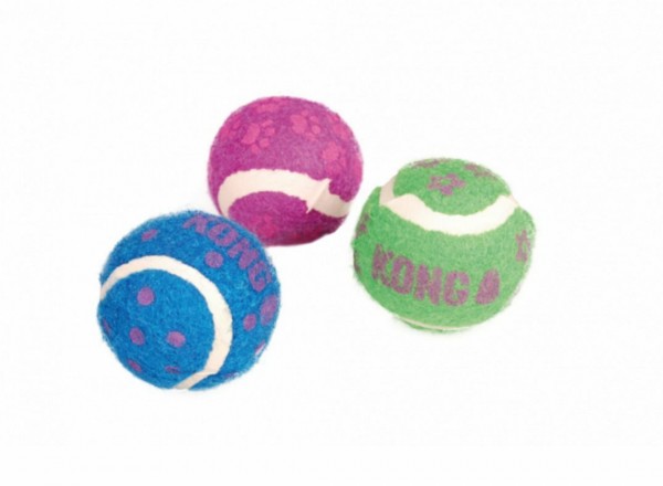 Kleine Tennis Bälle mit Glöckchen 3 Stück ø: 4 cm